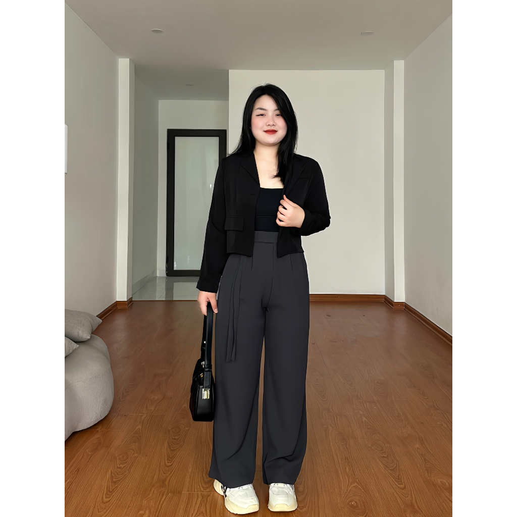 Quần vải BIGSIZE dây khuy M1138 55-95KG