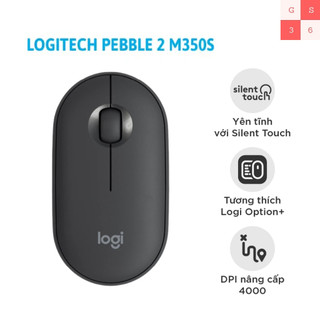 Chuột Bluetooth Logitech Pebble Mouse 2 M350s (Logitech M350s) - Hàng chính hãng