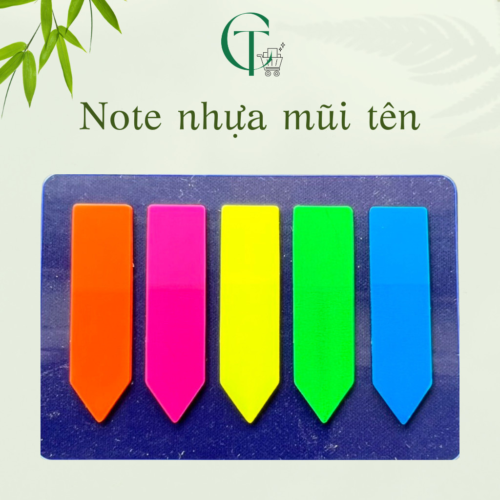 Giấy note ghi chú - SET 100 tờ - giấy note đánh dấu trang - giấy phân trang note ký