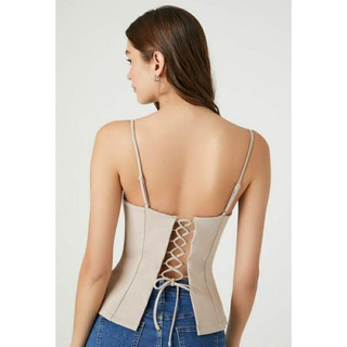 (Size M lỗi nhẹ) Áo dây xuất dư, F21