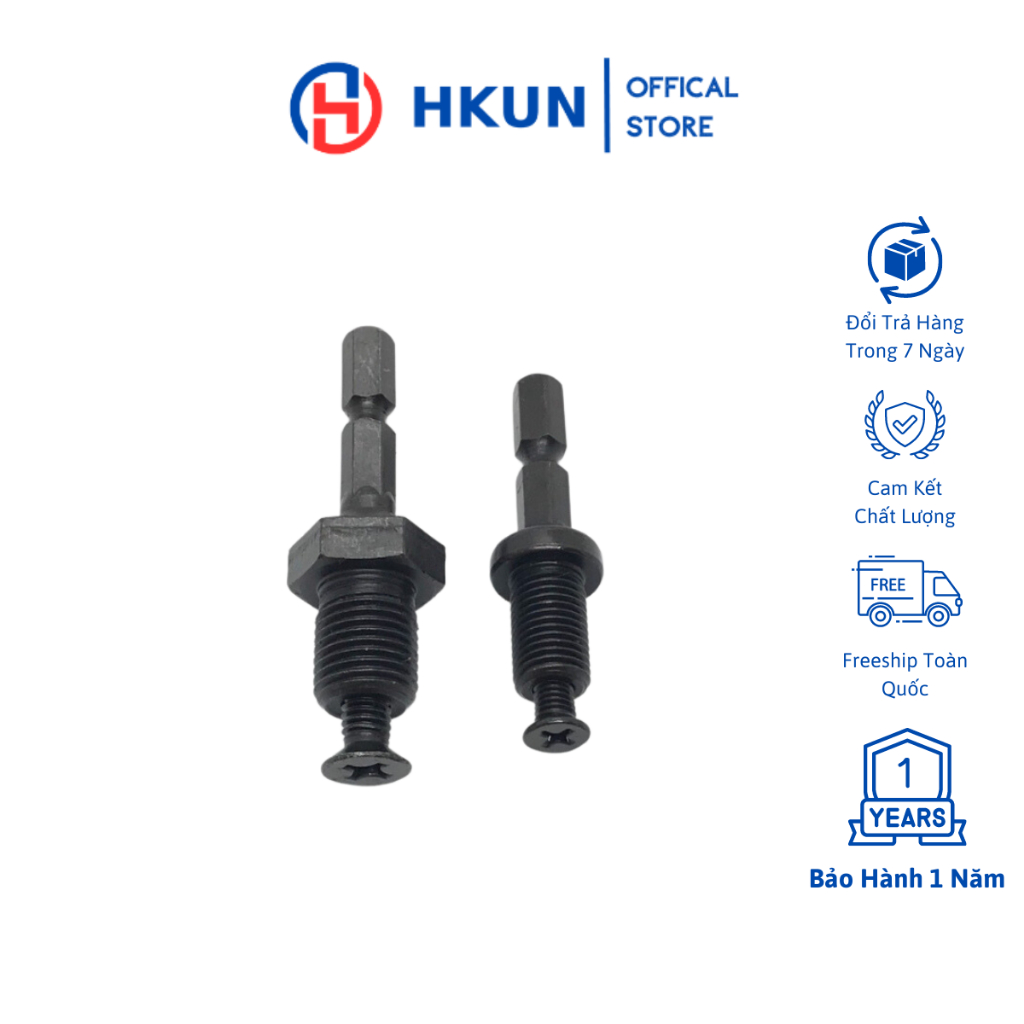 Đầu Chuyển Lục Giác Sang Đầu Kẹp Mũi khoan 10mm  Và 13mm  Loại Tốt