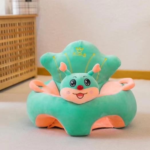 Ghế tập ngồi cho bé, Ghế ăn dặm cho bé vải bông mềm mại đáy 50x50cm, ruột bông tinh khiết an toàn cho bé