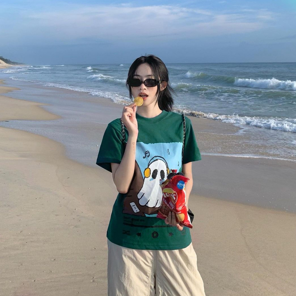 Áo thun nữ tay lỡ NELLY - MIR form dáng rộng unisex dont ghost me