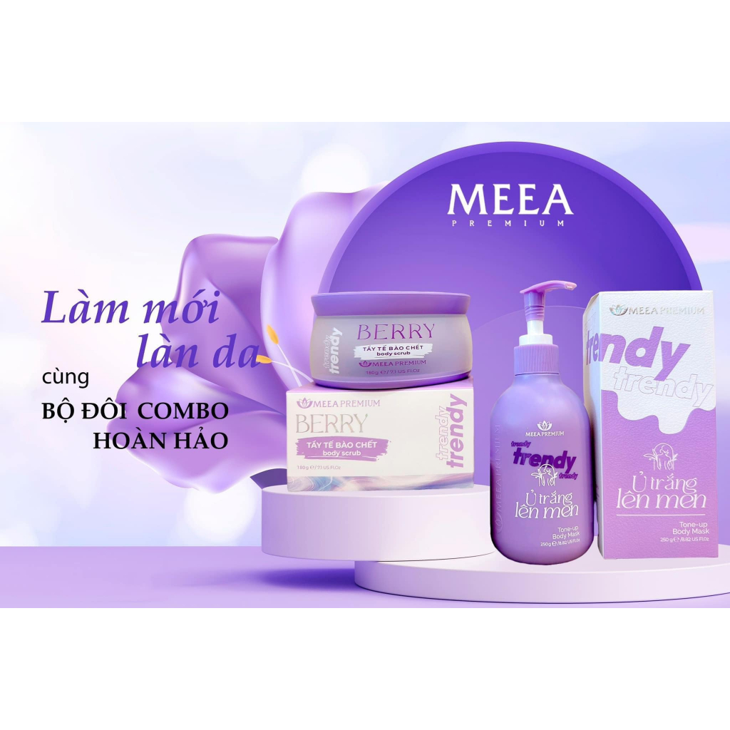 Ủ Trắng Lên Men Body Trendy - Meea Premium+ Tặng nước hoa