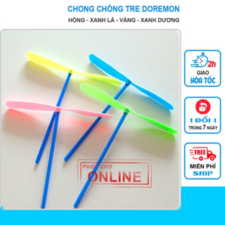 Chong chóng nhựa doremon, chong chóng tre, đồ chơi trẻ em