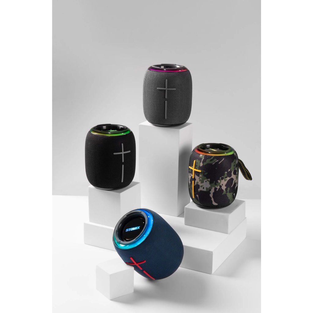 Loa Bluetooth Gochek Stomix C8 tặng kèm dây AUX 3.5, Pin trâu nghe nhạc 8h, Bluetooth 5.3, Chống nước IPX7, BH 12 tháng