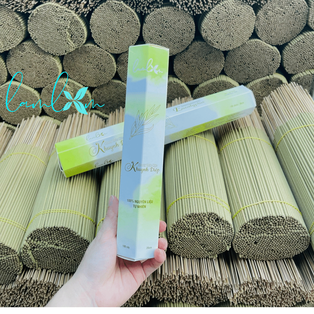Nhang khuynh diệp Lam Lam nhang thơm lá bạch đàn tự nhiên không hóa chất