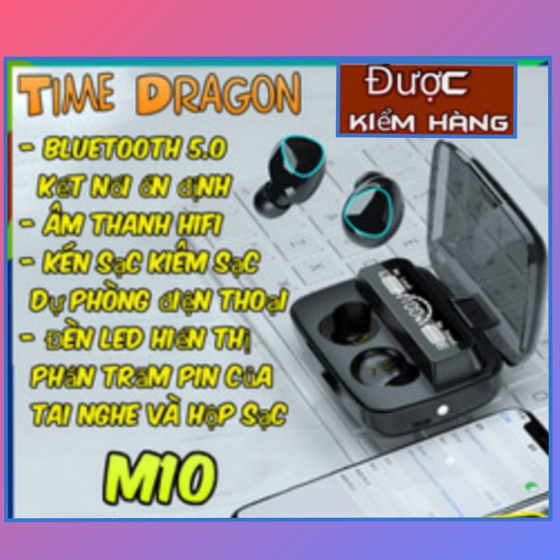 Tai nghe Bluetooth không dây,tai nghe M10 pro phiên bản mới