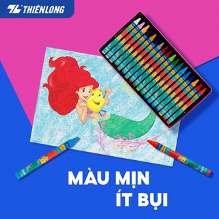 Bút sáp 18 màu công chúa ariel disney thiên long colokit cr-c010/pr