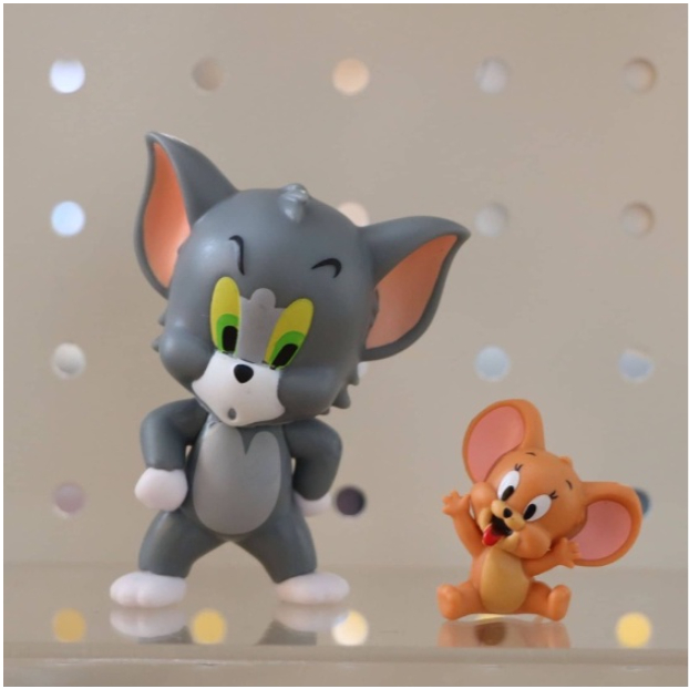 Bộ 6 Cặp Mô Hình Tom & Jerry Đáng Yêu Dễ Thương, Mô Hình Decor Trang Trí, Bộ Sưu Tập Nhân Vật