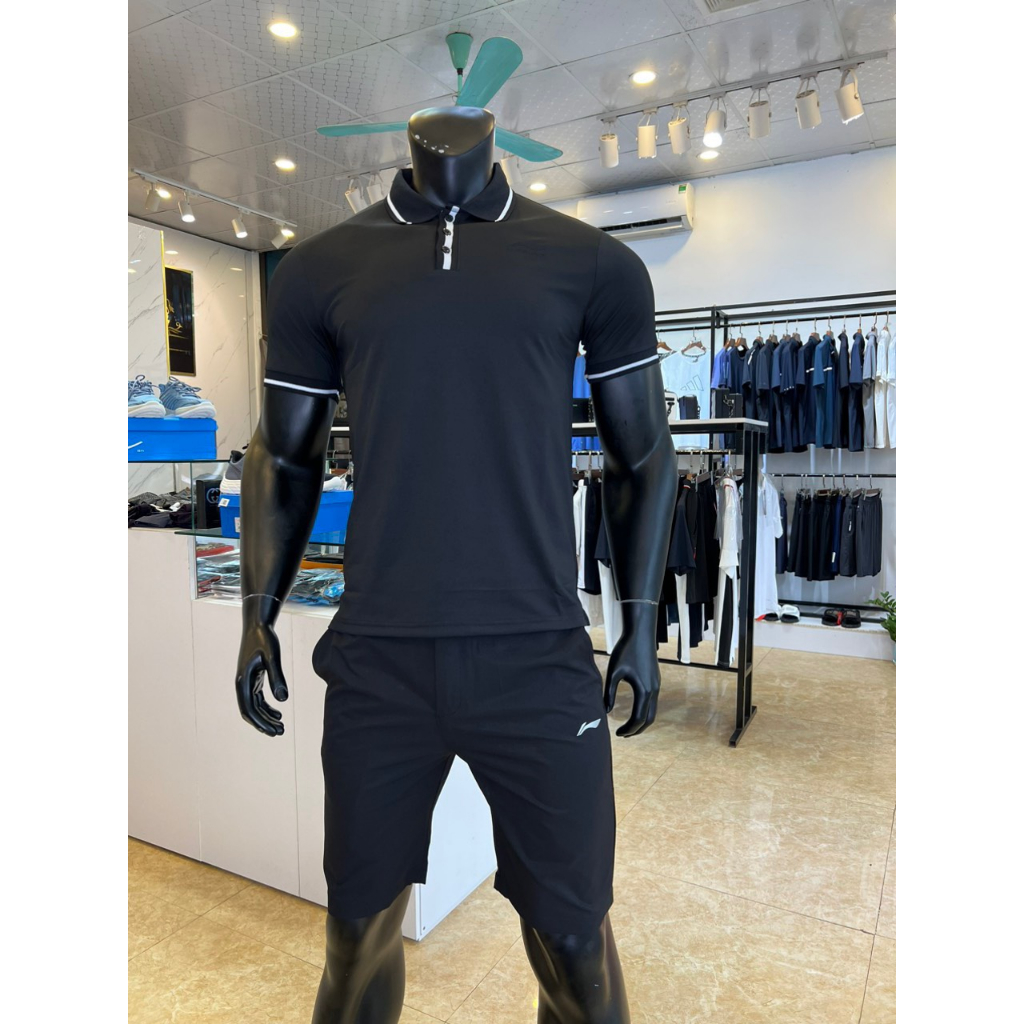 Áo polo Nam LINING TRƠN Hàng Xuất