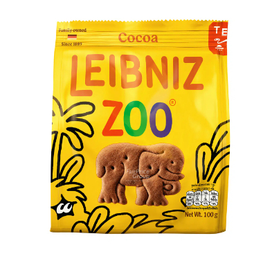 * Hot * Combo 02 Bánh Quy Leibniz Zoo Original / Milk And Honey / Chocolate 100gr