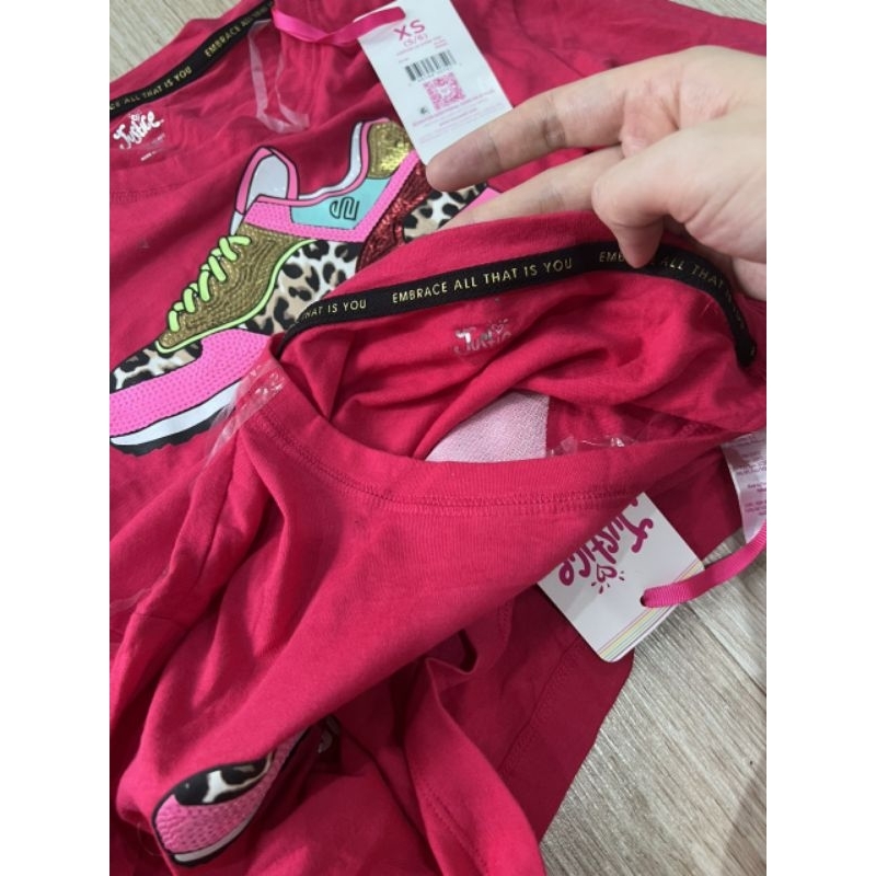 Áo dài tay hãng Justice cho bé gái, áo kim sa độc đáo ,mặc lên siêu xinh .từ 4-14 tuổi