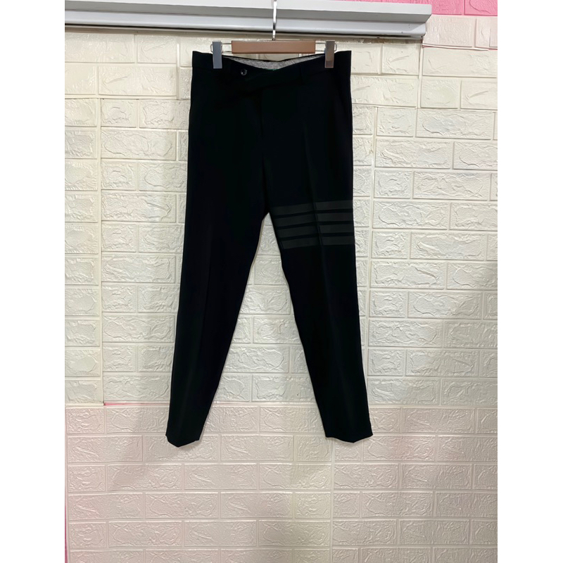 Quần Âu Thom 4 vạch thêu vải tăm lỳ dày dặn cho nam đủ size