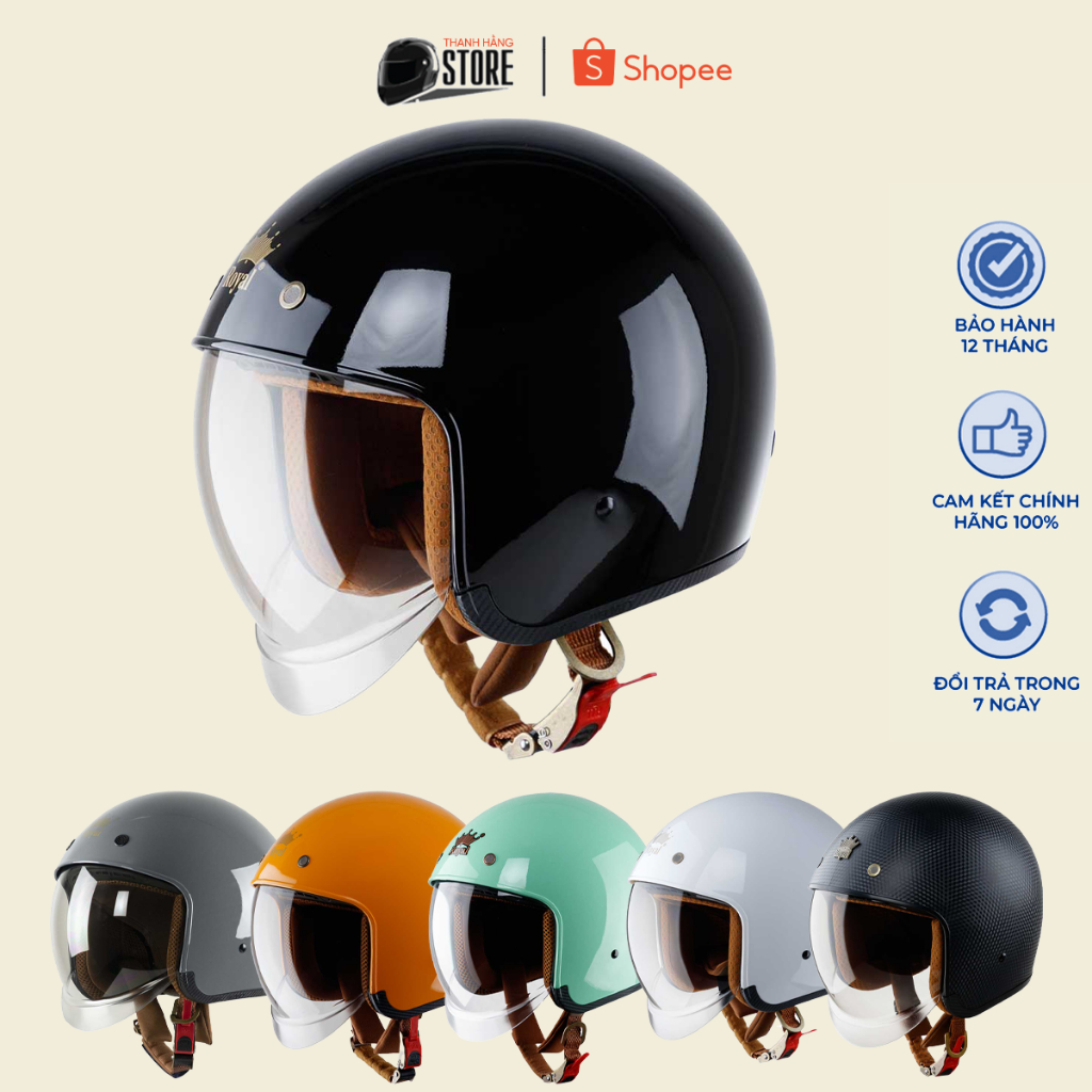 Mũ Bảo Hiểm Kính Âm Royal M139 - Bh Chính Hãng 12T