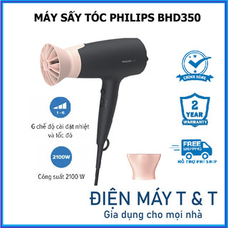 Máy sấy tóc Philips BHD350 - Hàng chính hãng ( Bảo hành 24 tháng)