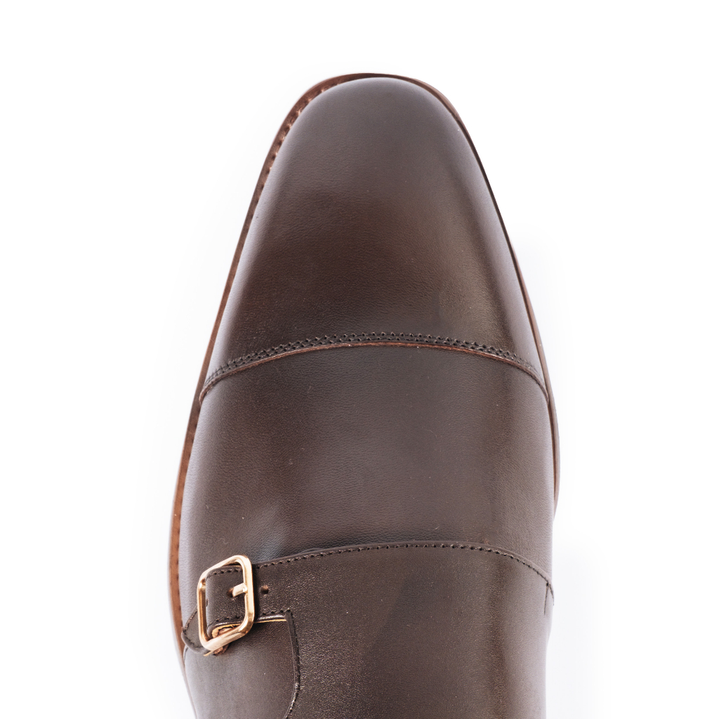 Giày Tây Cao Cấp DOUBLE MONK STRAP - MS04 - Da Bò Ý Lót Trong Da Bò Mộc - Thương hiệu Be Classy