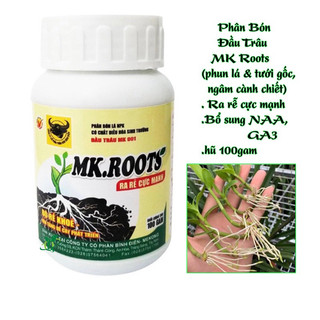 Phân Bón Ra Rễ Cực Mạnh Cho Cây Trồng NPK Đầu Trâu MK ROOTS,hũ 100gr