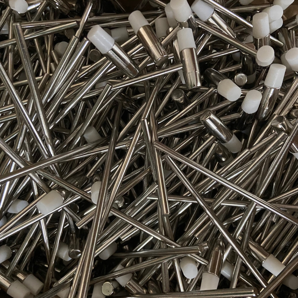 Búa gõ lego bằng thép 17cm, Búa mini 2 đầu hỗ trợ lắp ráp mô hình đồ chơi cho bé