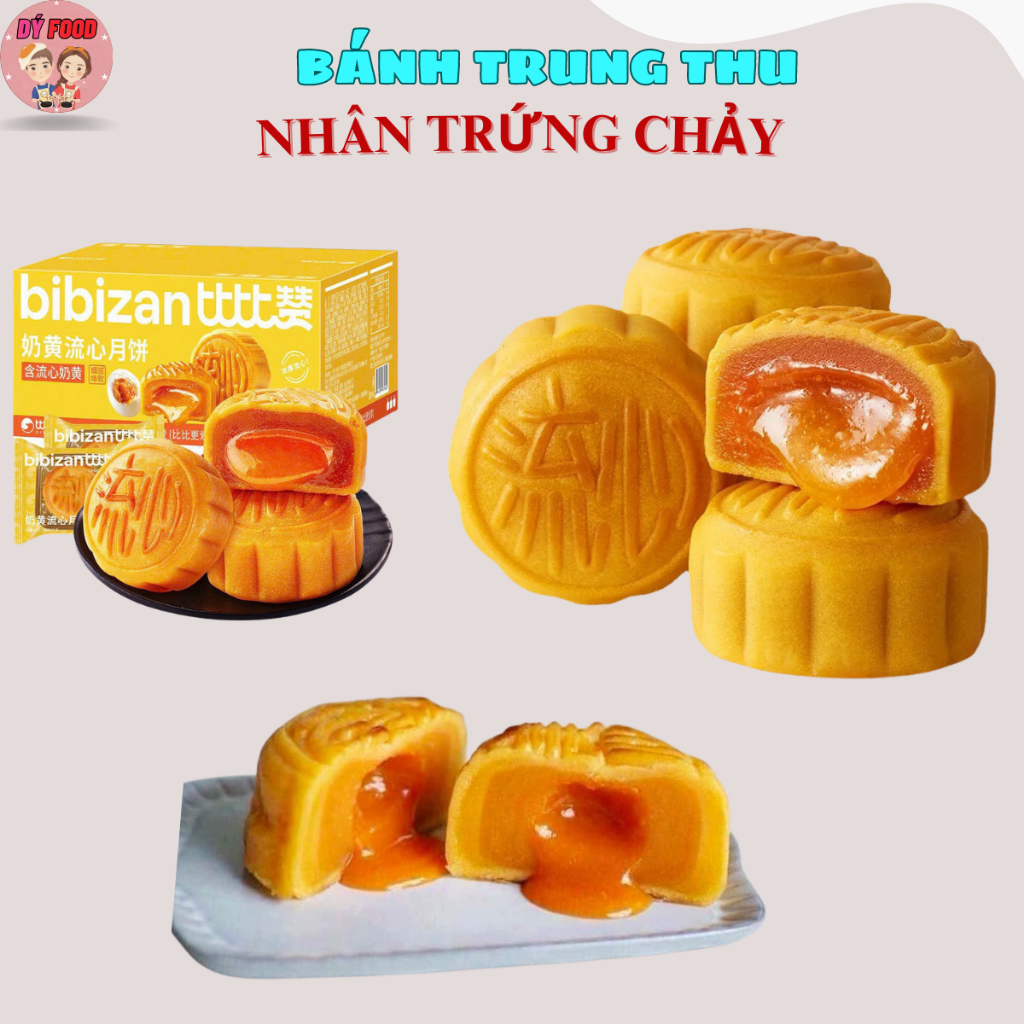 Hộp 540gram Bánh trung thu Bibizan mix 3 vị - Dý Food