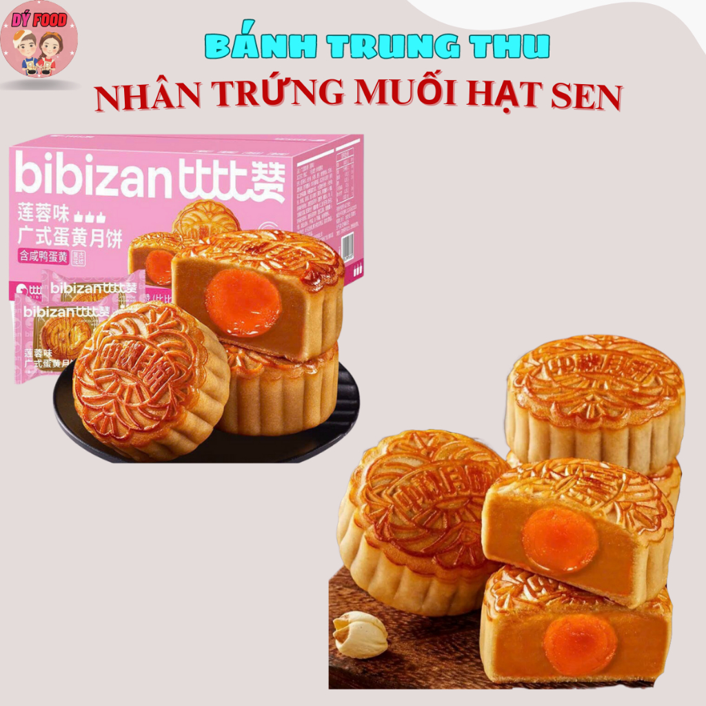 Hộp 540gram Bánh trung thu Bibizan mix 3 vị - Dý Food