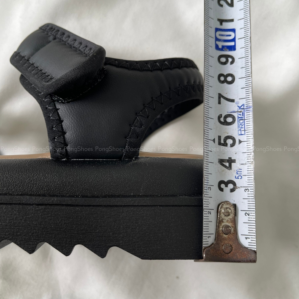 Dép sandal nữ, Dép quai hậu nữ đế cao 4cm, quai bèo nhún, da mềm đi học đi chơi