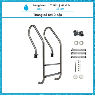 Thang bể bơi 2 bậc, thang hồ bơi 2 bậc inox 304
