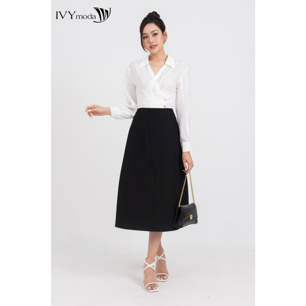 Chân váy Tuysi xoè 1 lớp IVY moda MS 30M8495