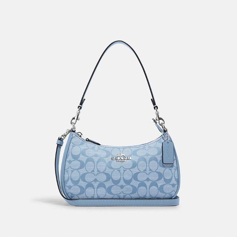 Túi Coach Teri Shoulder Bag In Signature Chambray
