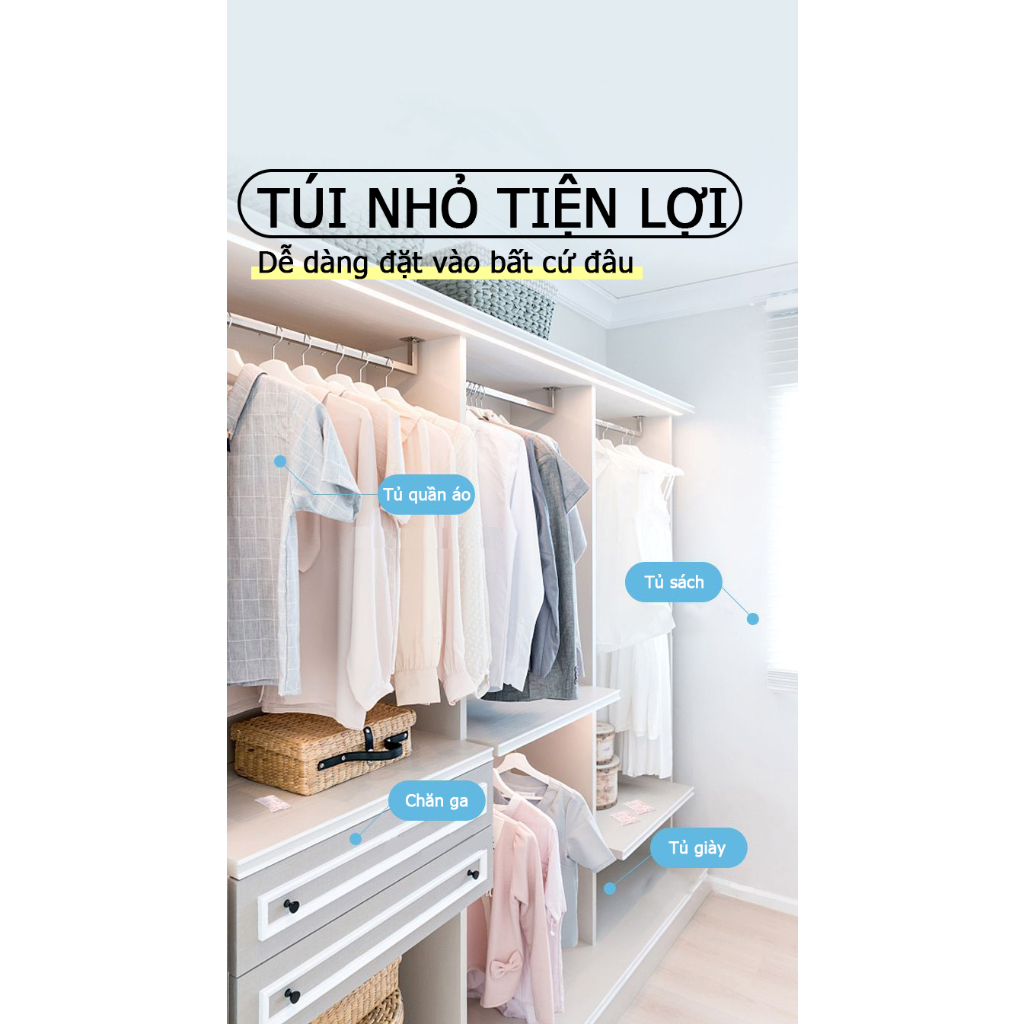 Túi Thơm Quần áo Nhật Bản - Hương Thiên Nhiên - Chống mốc, Chống Côn Trùng Lưu hương