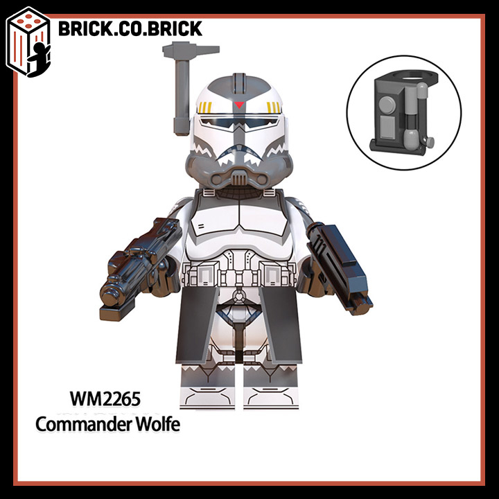 Wolfpack Clone Troopers Đồ chơi Mô hình Nhân vật Nhân Bản Kỵ Binh Sói  Trung Đoàn Quân Đội Hạng Nặng Lái Xe Lắp ráp Star