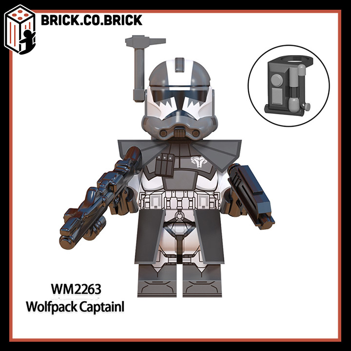 Wolfpack Clone Troopers Đồ chơi Mô hình Nhân vật Nhân Bản Kỵ Binh Sói  Trung Đoàn Quân Đội Hạng Nặng Lái Xe Lắp ráp Star