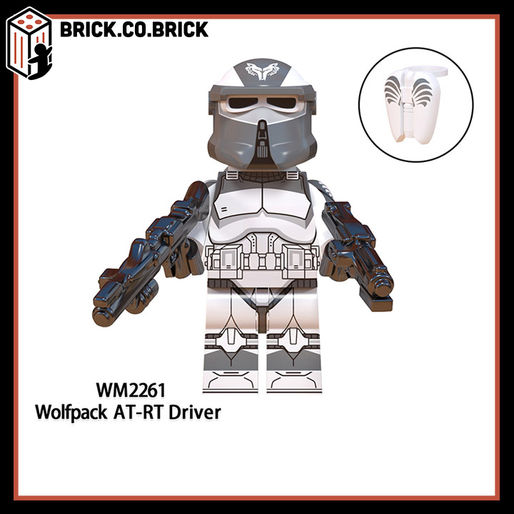 Wolfpack Clone Troopers Đồ chơi Mô hình Nhân vật Nhân Bản Kỵ Binh Sói  Trung Đoàn Quân Đội Hạng Nặng Lái Xe Lắp ráp Star