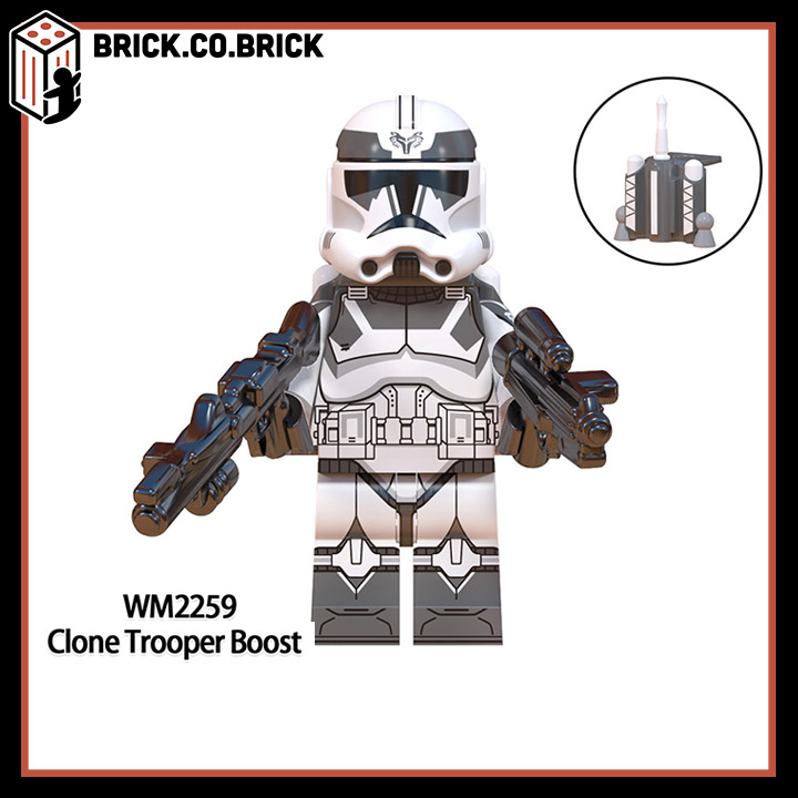 Wolfpack Clone Troopers Đồ chơi Mô hình Nhân vật Nhân Bản Kỵ Binh Sói  Trung Đoàn Quân Đội Hạng Nặng Lái Xe Lắp ráp Star