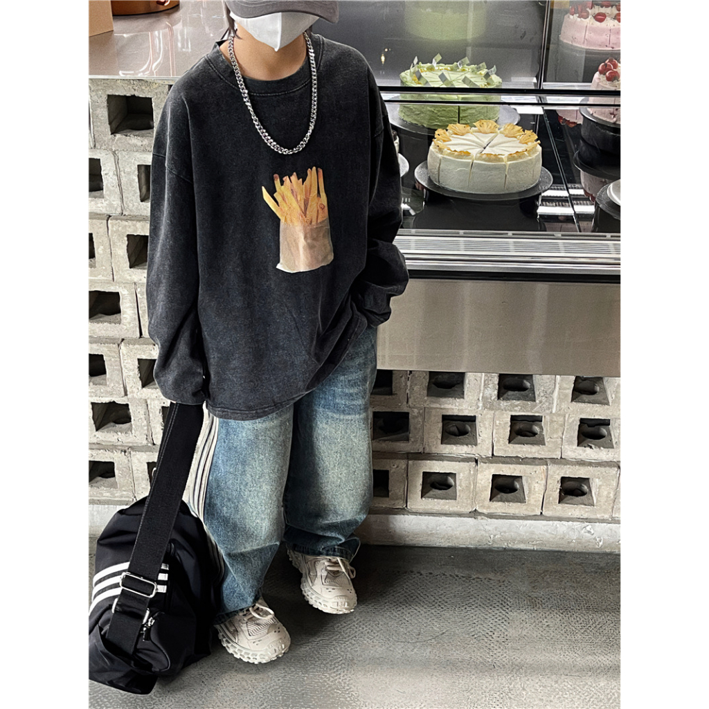 Quần jean xuông 3 sọc siêu chất cho bé trai bé gái mua thu đông mới B78-21402