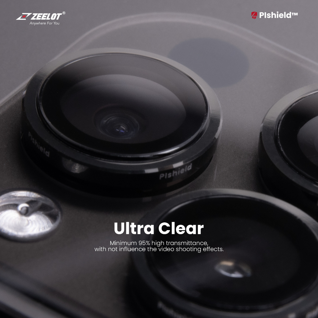 Camera Lens Zeelot Dành Cho iPhone 15 Pro Max / iPhone 15 Pro, ZEELOT PISHIELD TITANIUM ALLOY LENS