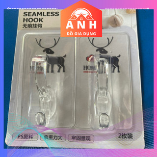 Set 2 móc dán tường siêu dính chịu lực, móc dán tường chịu lực siêu chắc