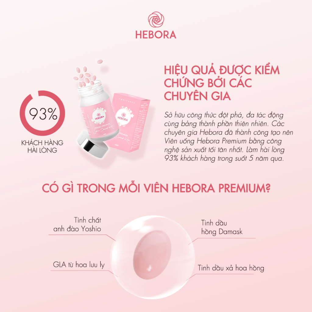 Combo Viên uống Hebora Premium và Viên uống Fresa Whitening & Sunblock