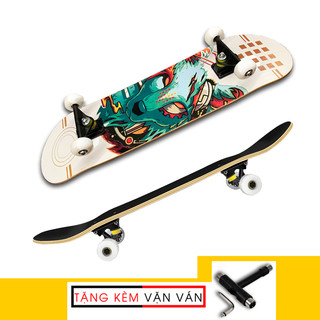 Ván trượt SkateBroad chất liệu gỗ phong ép cao cấp 7 lớp - tặng kèm tool