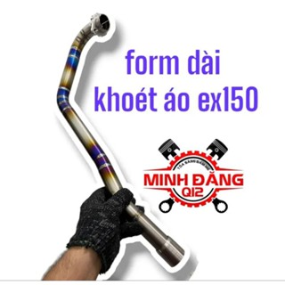 cổ pô Titan dài cho ex 150 form khoét áo size 32 mm