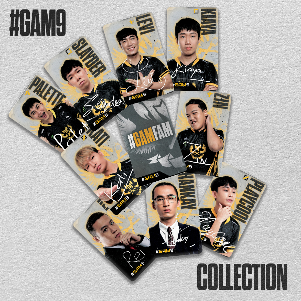 Bộ sản phẩm merch GAM9 kỷ niệm chức vô địch VCS thứ 9 của đội tuyển GAM Esports