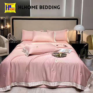 Bộ chăn ga lụa d-I-o-r mix chăn hè chần bông cao cấp giá rẻ mềm mại, thoáng mịn