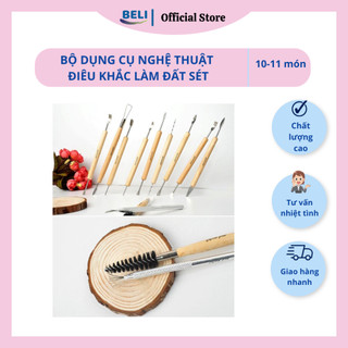 Bộ dụng cụ nghệ thuật điêu khắc làm đất sét đồ gốm nặn tao hình Mont Marte