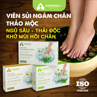 Combo 3 hộp viên sủi ngâm chân thảo dược ANHERBAL
