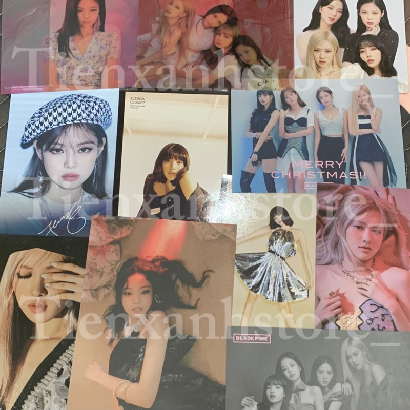 Siêu tầm postcard Blackpink Lisa Jennie Rosé Jisoo
