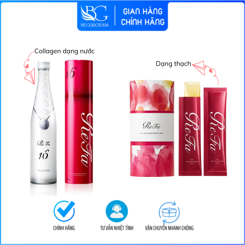 Nước Uống Refa Collagen Enricher 16 – Thạch Refa cho da nhiều nếp nhăn, chảy xệ sau sinh - Be g0rgeous