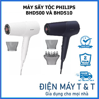 Máy sấy tóc ion Philips BHD500 và BHD510, BHD720 mẫu mới - Bảo hành 24 tháng