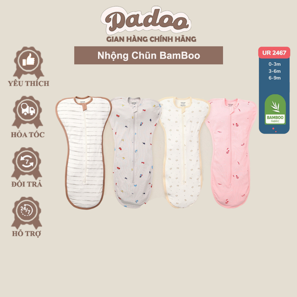 [BỘ SƯU TẬP DADOO STORE ] Nhộng Chũn UALAROGO GUNGI Co Giãn Cho Bé Ngủ Ngon Sâu Giấc Túi Ngủ Vải Mềm Mại An Toàn Cao Cấp