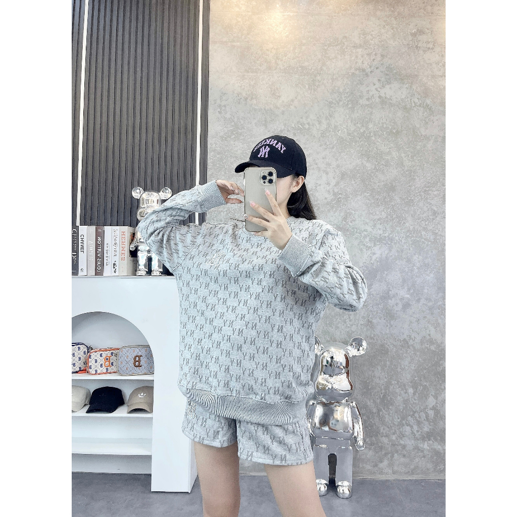 Mũ Lưỡi Trai MLB Nam Nữ Unisex Chất Liệu Kaki Thêu Logo NY B Hàng Xuất Xịn Full Tag