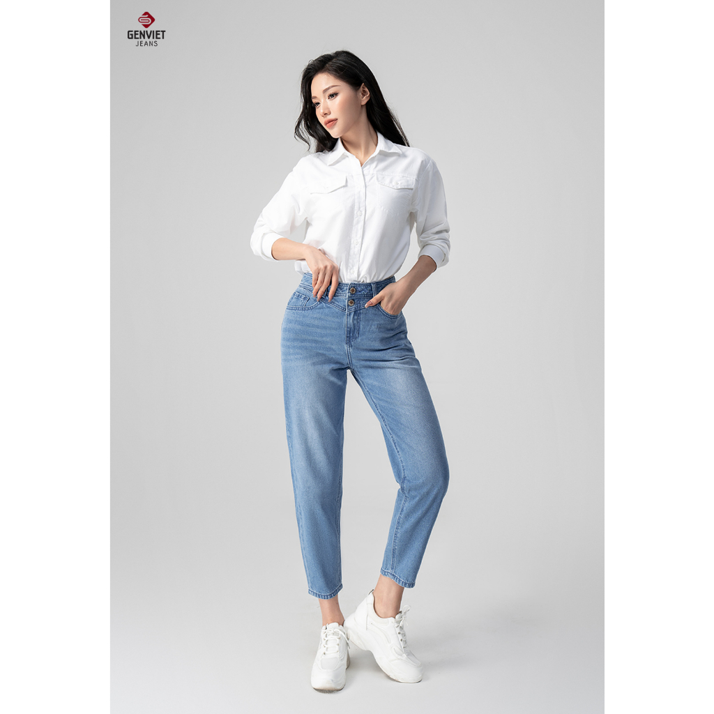 [Mã FATOP12 giảm 30K đơn 150K] Quần Dài Nữ Jeans Col Thụng TQ104J8159